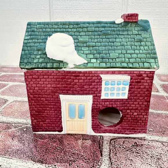 Dickens Rex & Lee‎ Christmas Village Brown Sons Store Produce Apple Barrel 1990 - Picture 5 of 11